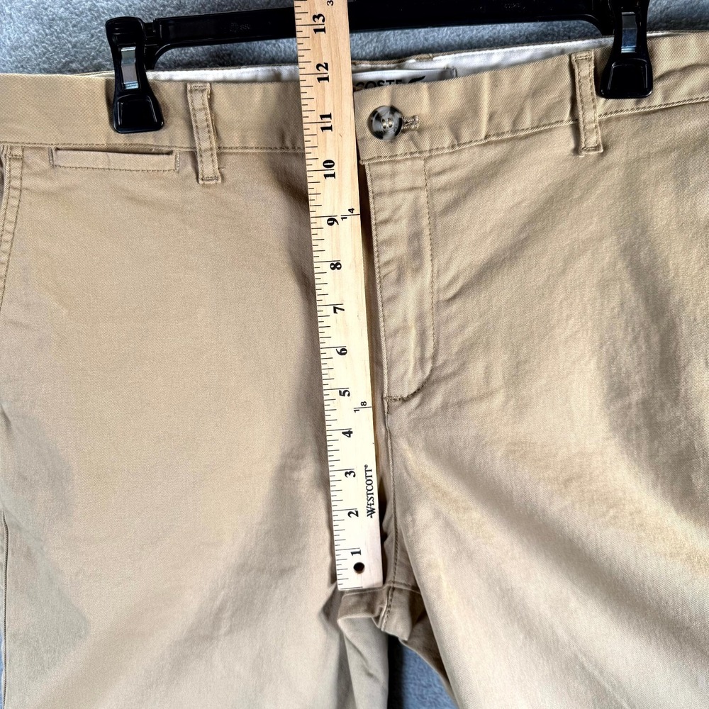 Lacoste Gabardine Shorts Men's 36 Beige Slim Fit Slash Pockets Mid-Rise Outdoor - Picture 10 of 16